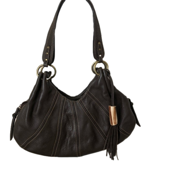 Sondra Roberts Shoulder Bag with Fringe Tassel - Picture 1 of 7